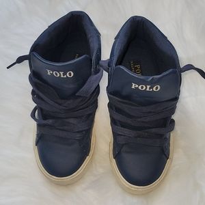 Boys size 10 Polo by Ralph Lauren sneakers.